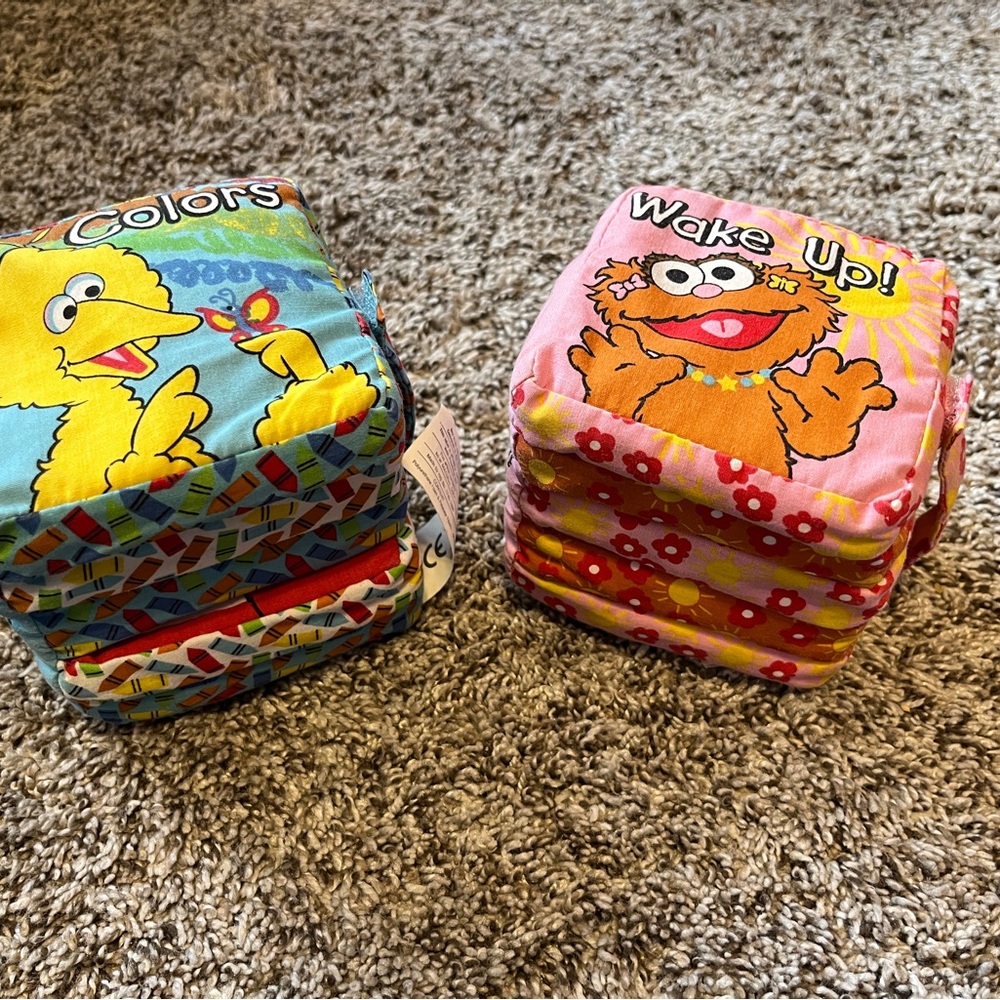 Vintage Sesame Street Soft Blocks Books